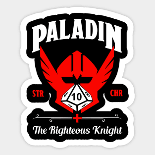 D&D Character Class Paladin Sticker